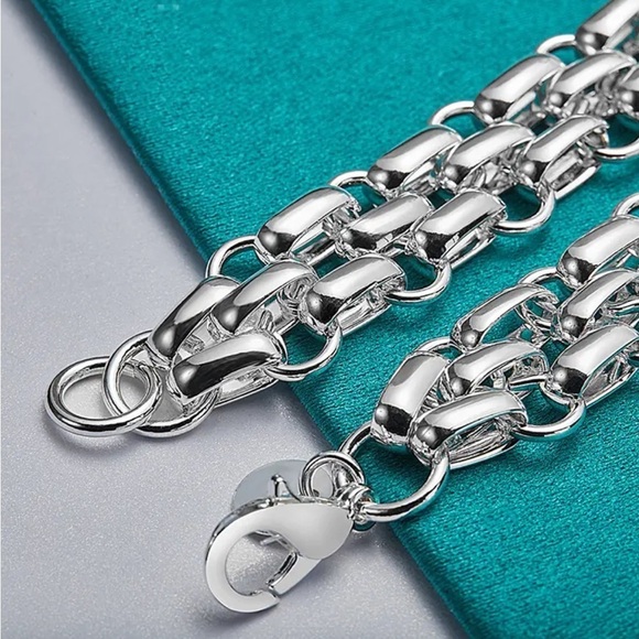 Silver Bracelet Interlocking - Picture 12 of 14